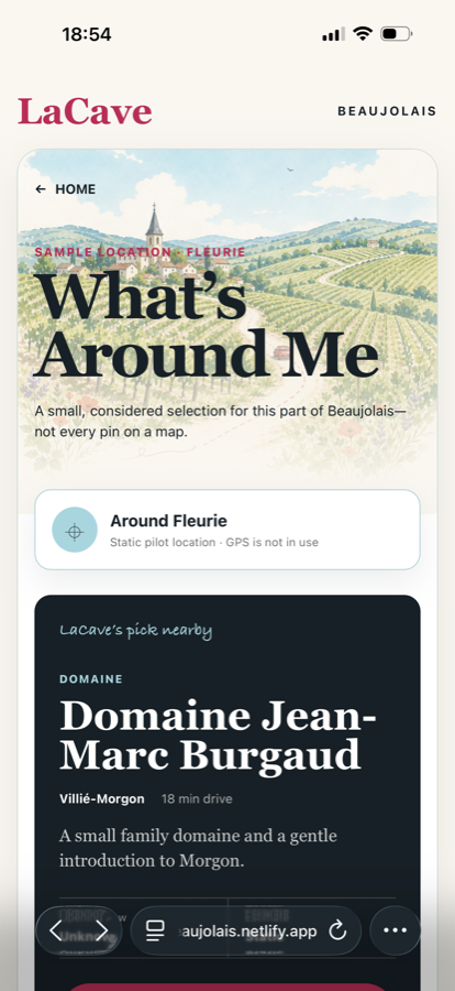 What's Around Me i La Cave Beaujolais